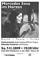 Mercedes Sosa Handzettel als PDF-Datei